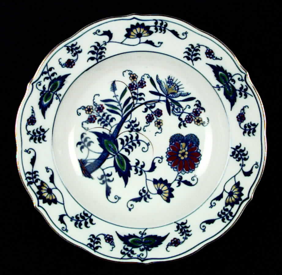 Blue Danube (Pat #99183) Rim Soup Bowl by Mascot (Japan)-1