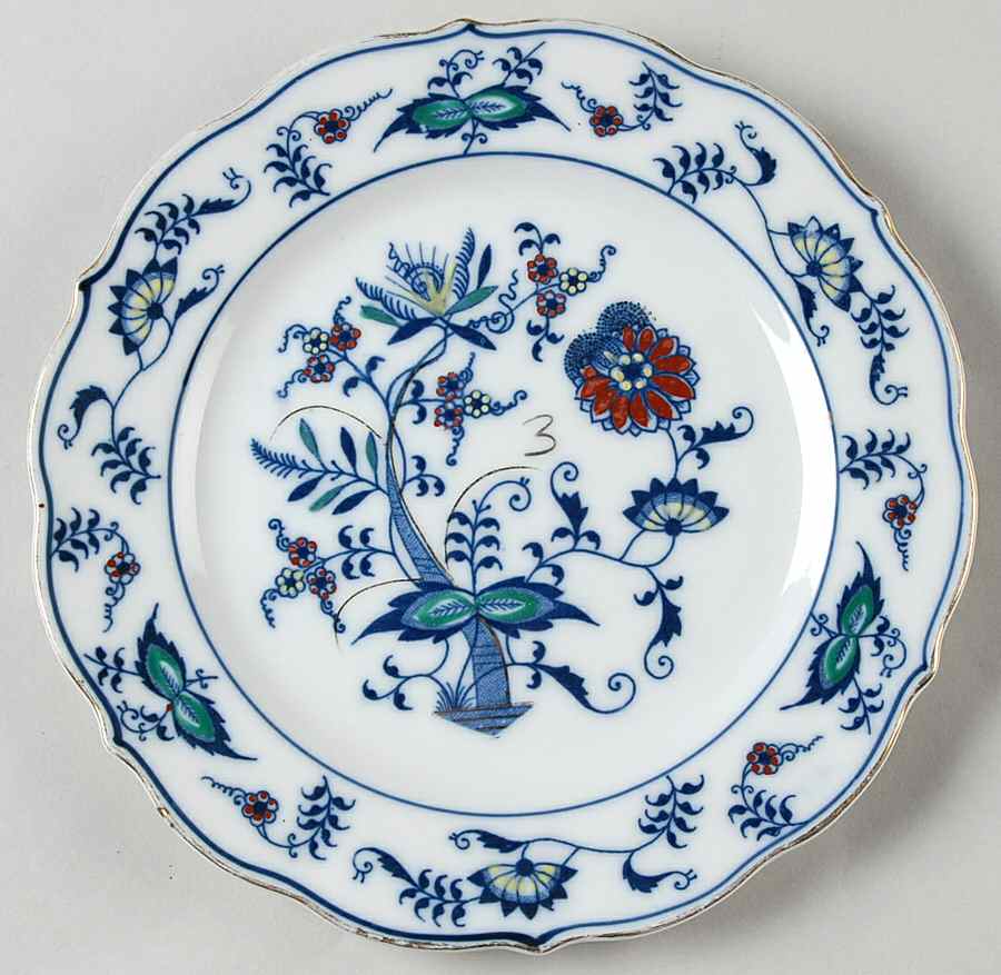 Blue Danube (Pat #99183) Bread & Butter Plate by Mascot (Japan)-1