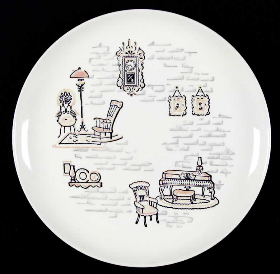 Gay Nineties Dinner Plate by Marcrest-1