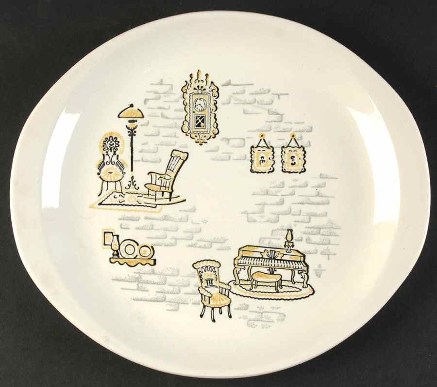 Gay Nineties Handled Cake Plate by Marcrest-1