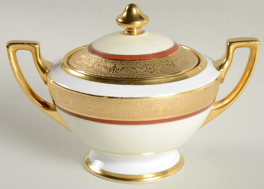 Mai4 Sugar Bowl & Lid by J S Maier-1