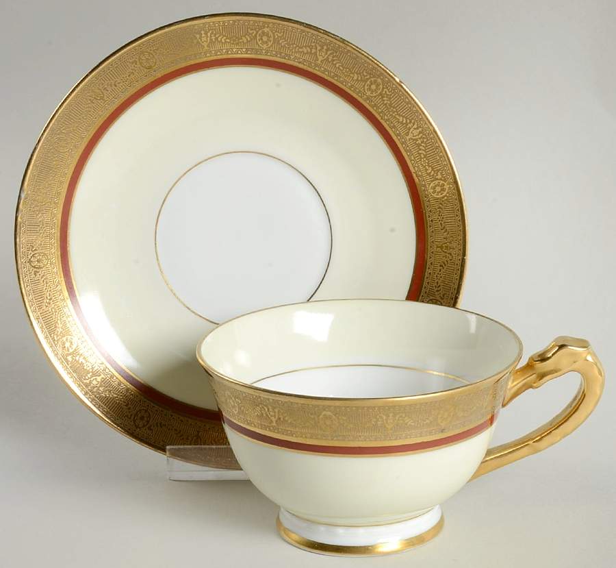 Mai4 Footed Cup & Saucer Set by J S Maier-1