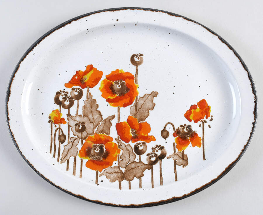 Autumn 13" Oval Serving Platter by W R Midwinter Ltd-1