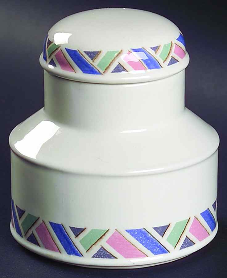 Aztec Sugar Bowl & Lid by W R Midwinter Ltd-1