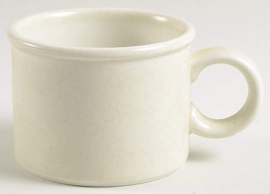 Beige Mist Flat Cup by W R Midwinter Ltd-1