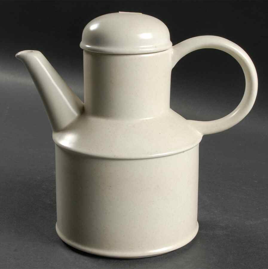 Beige Mist Coffee Pot & Lid by W R Midwinter Ltd-1