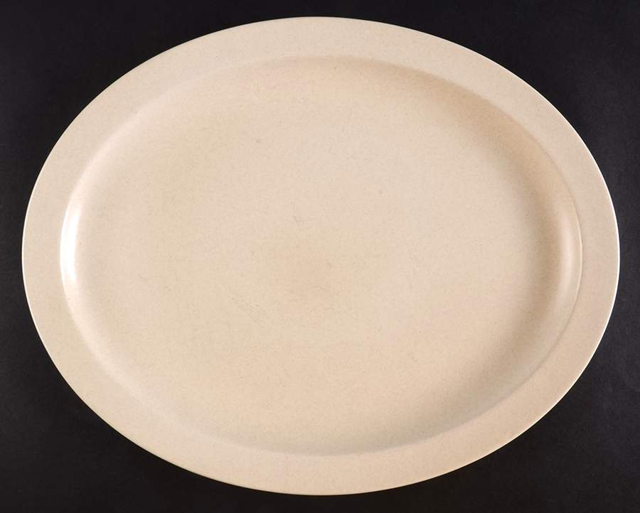Beige Mist 13" Oval Serving Platter by W R Midwinter Ltd-1