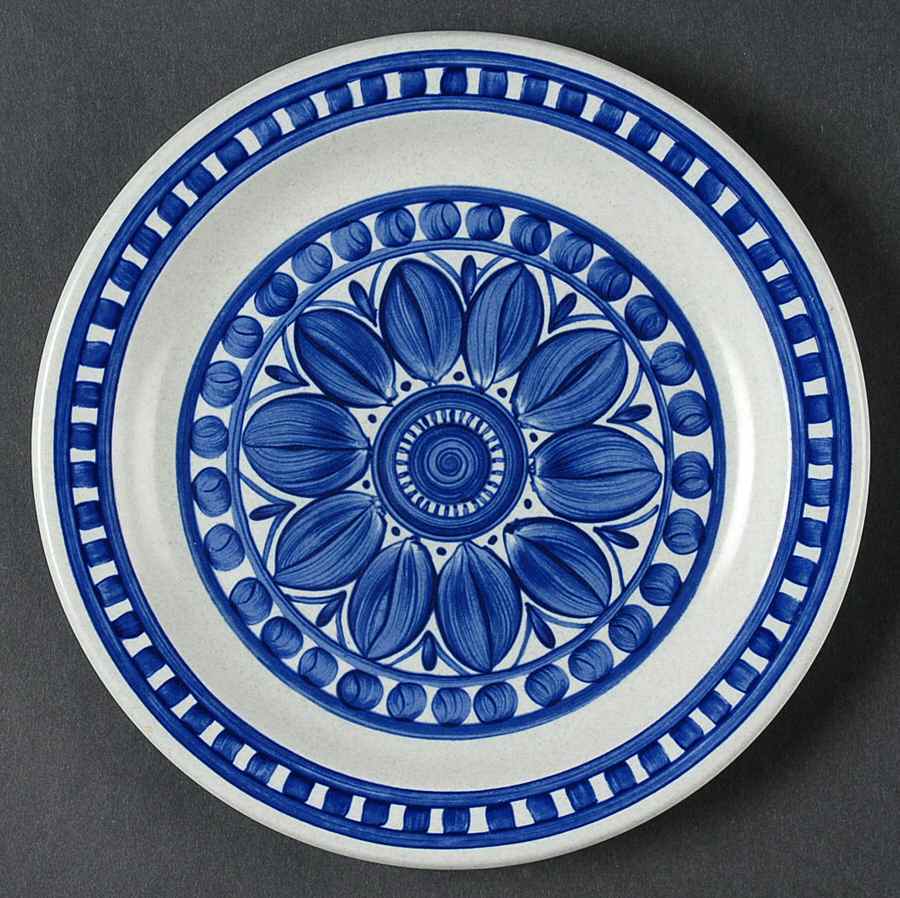 Blue Dahlia Bread & Butter Plate by W R Midwinter Ltd-1