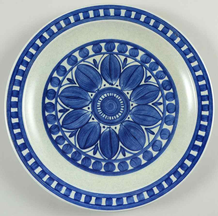 Blue Dahlia Salad Plate by W R Midwinter Ltd-1
