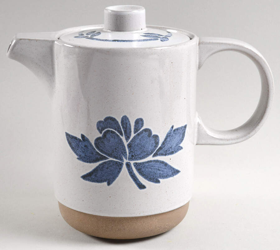 Blue Print England Coffee Pot & Lid by W R Midwinter Ltd-1