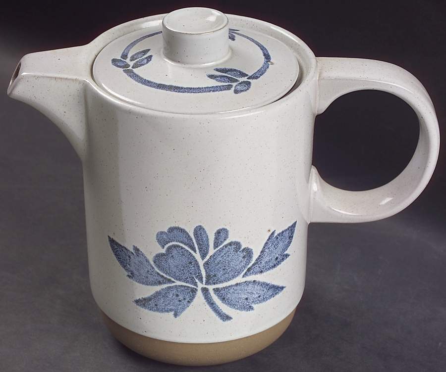 Blue Print England Small Coffee Pot & Lid by W R Midwinter Ltd-1