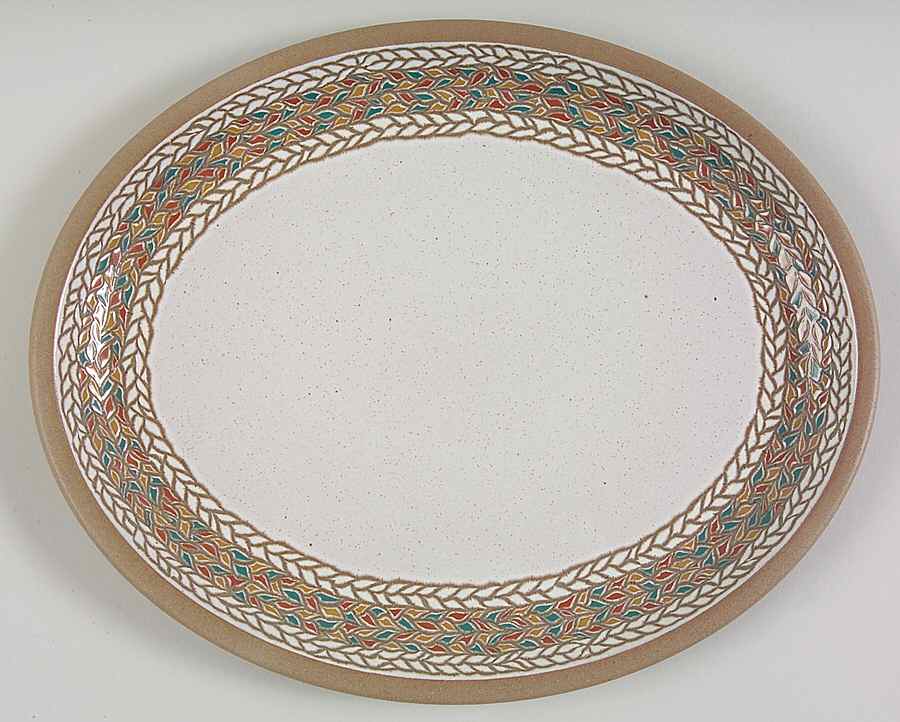 Braid 11" Oval Serving Platter by W R Midwinter Ltd-1