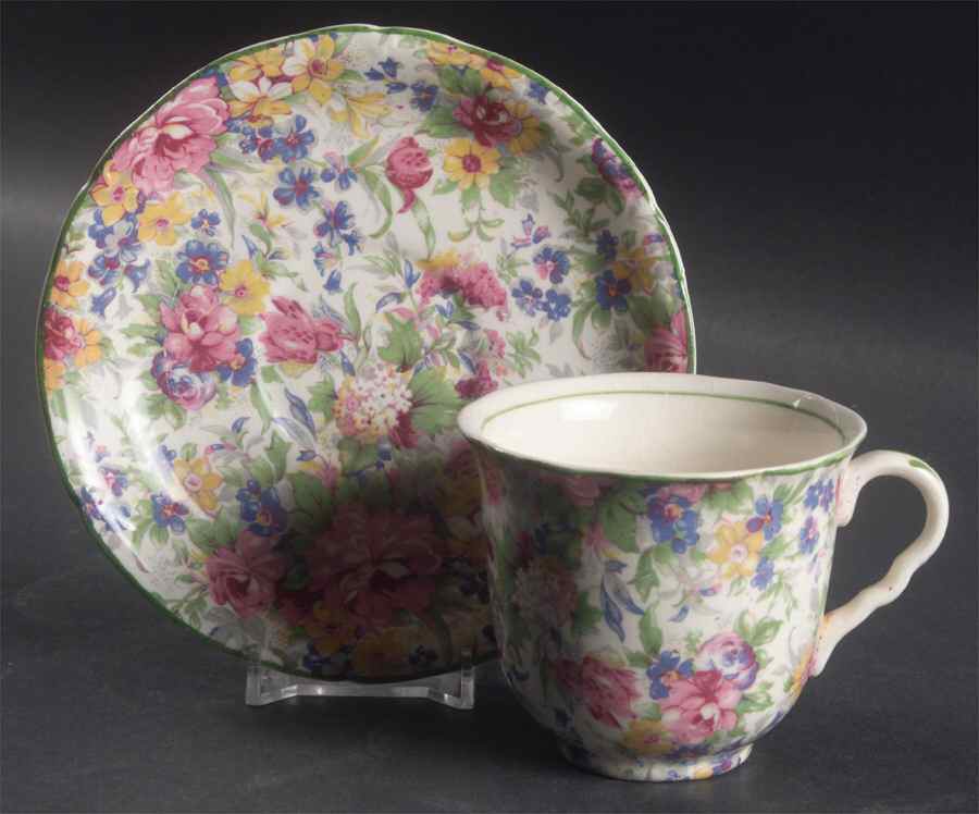 Brama Flat Cup & Saucer Set by W R Midwinter Ltd-1