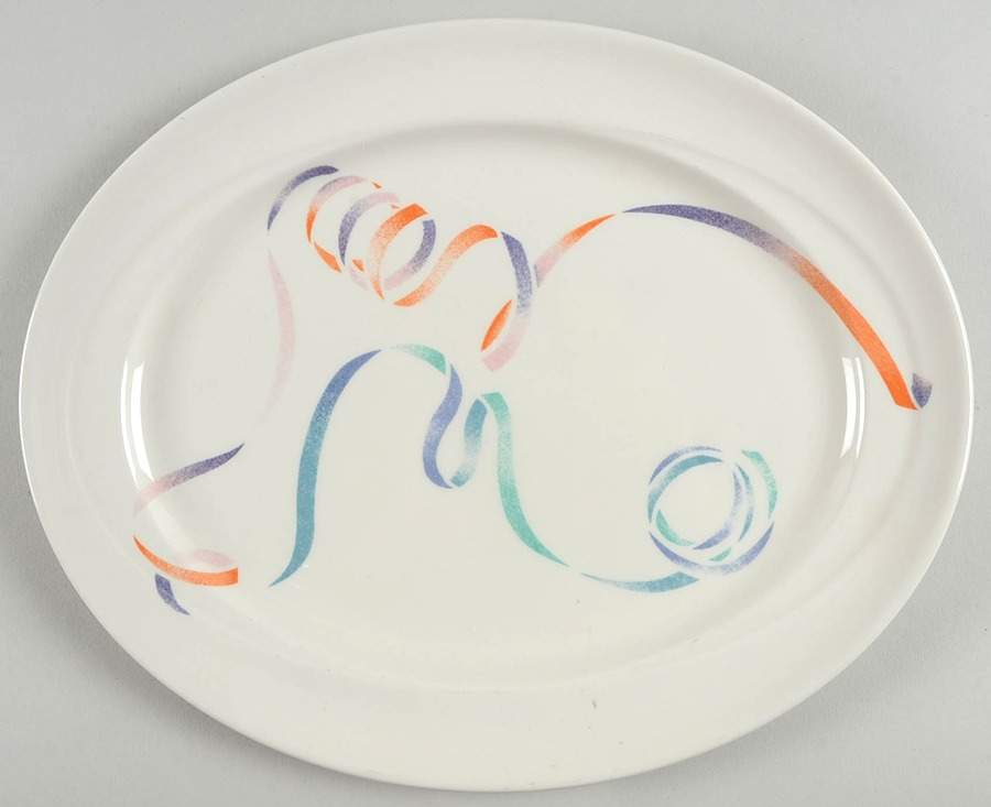 Carnival 12" Oval Serving Platter by W R Midwinter Ltd-1