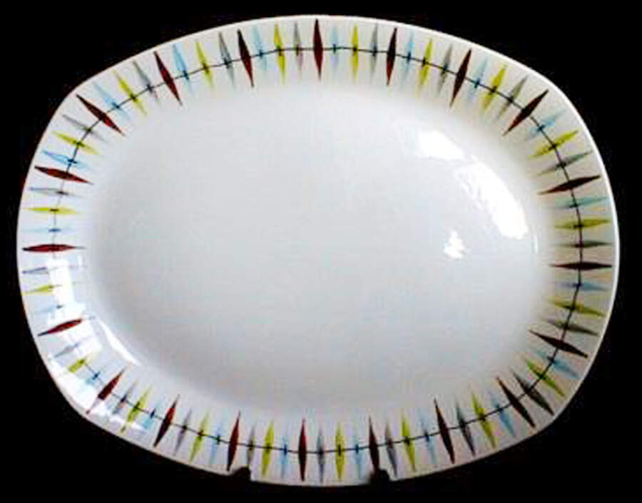 Cherokee 14" Oval Serving Platter by W R Midwinter Ltd-1