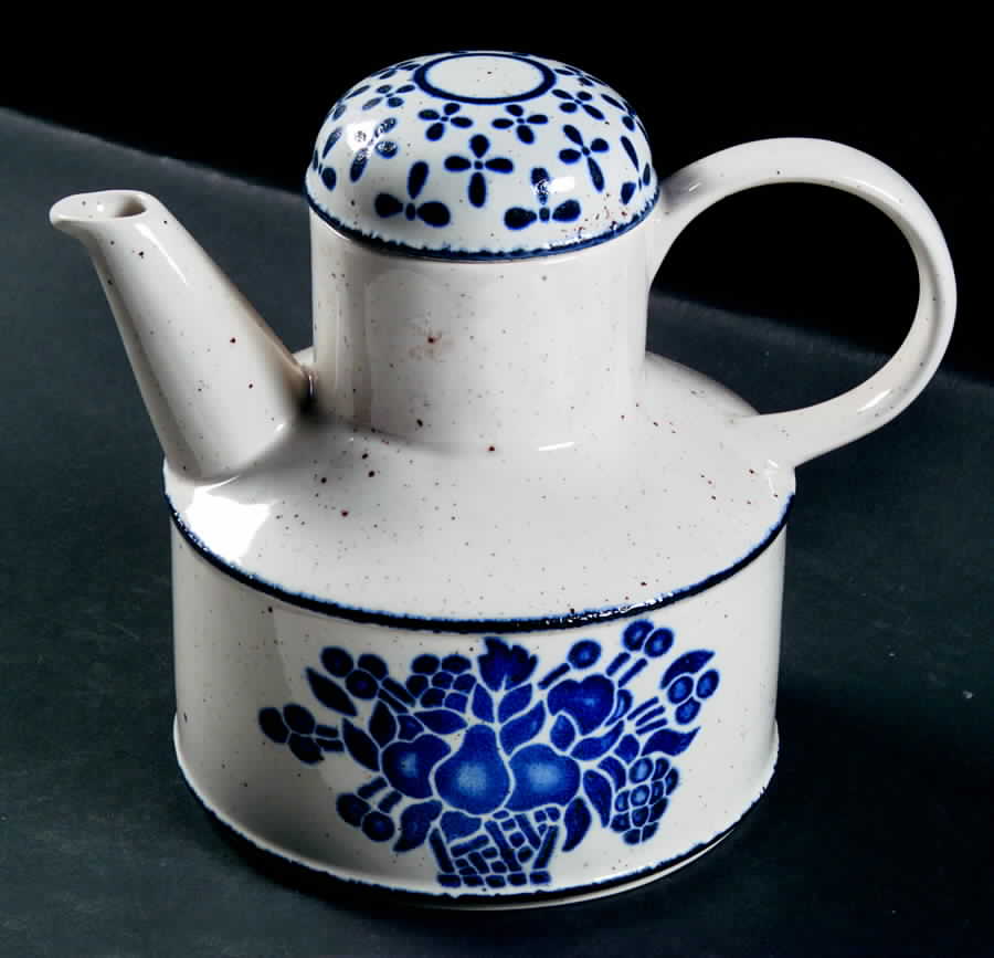 Country Blue Teapot & Lid by W R Midwinter Ltd-1