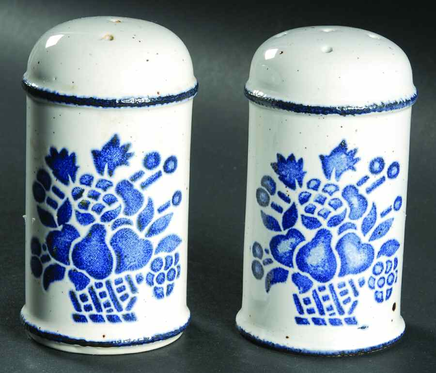 Country Blue Salt & Pepper Set by W R Midwinter Ltd-1