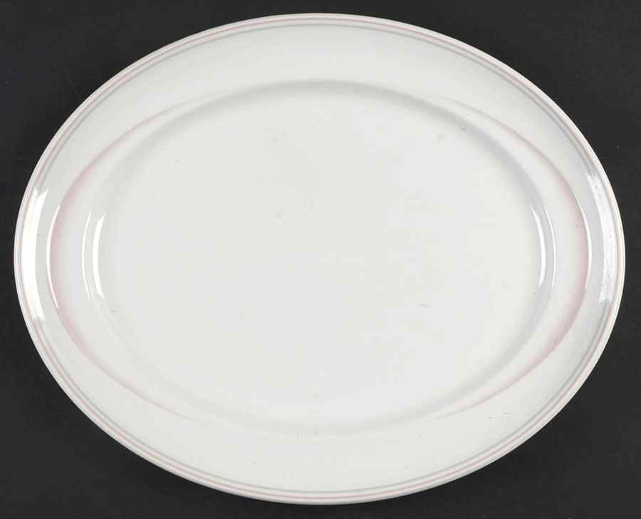 Coral Mist 12" Oval Serving Platter by W R Midwinter Ltd-1