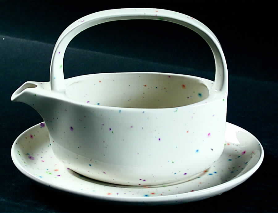 Confetti (Style Shape) Gravy Boat & Underplate by W R Midwinter Ltd-1