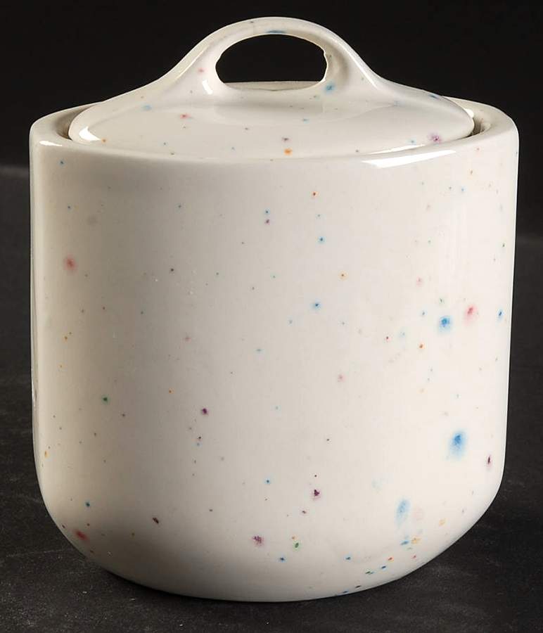 Confetti (Style Shape) Sugar Bowl & Lid by W R Midwinter Ltd-1