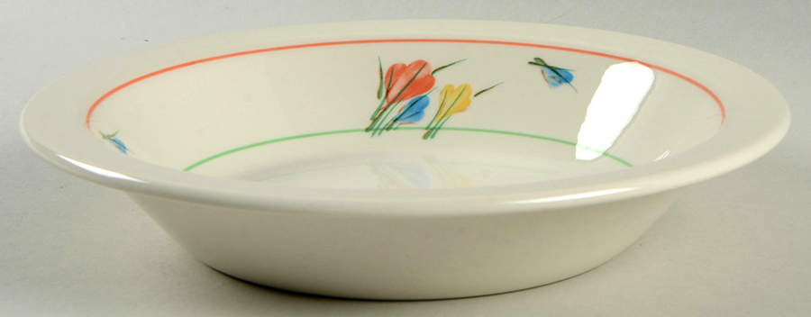 Crocus Rim Soup Bowl by W R Midwinter Ltd-1