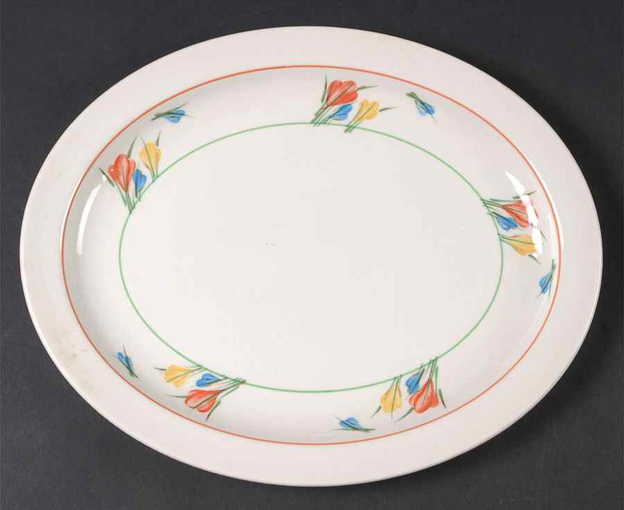 Crocus 11" Oval Serving Platter by W R Midwinter Ltd-1