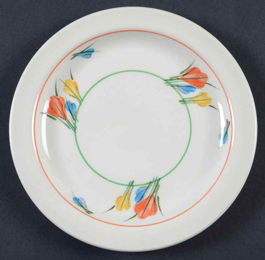 Crocus Bread & Butter Plate by W R Midwinter Ltd-1