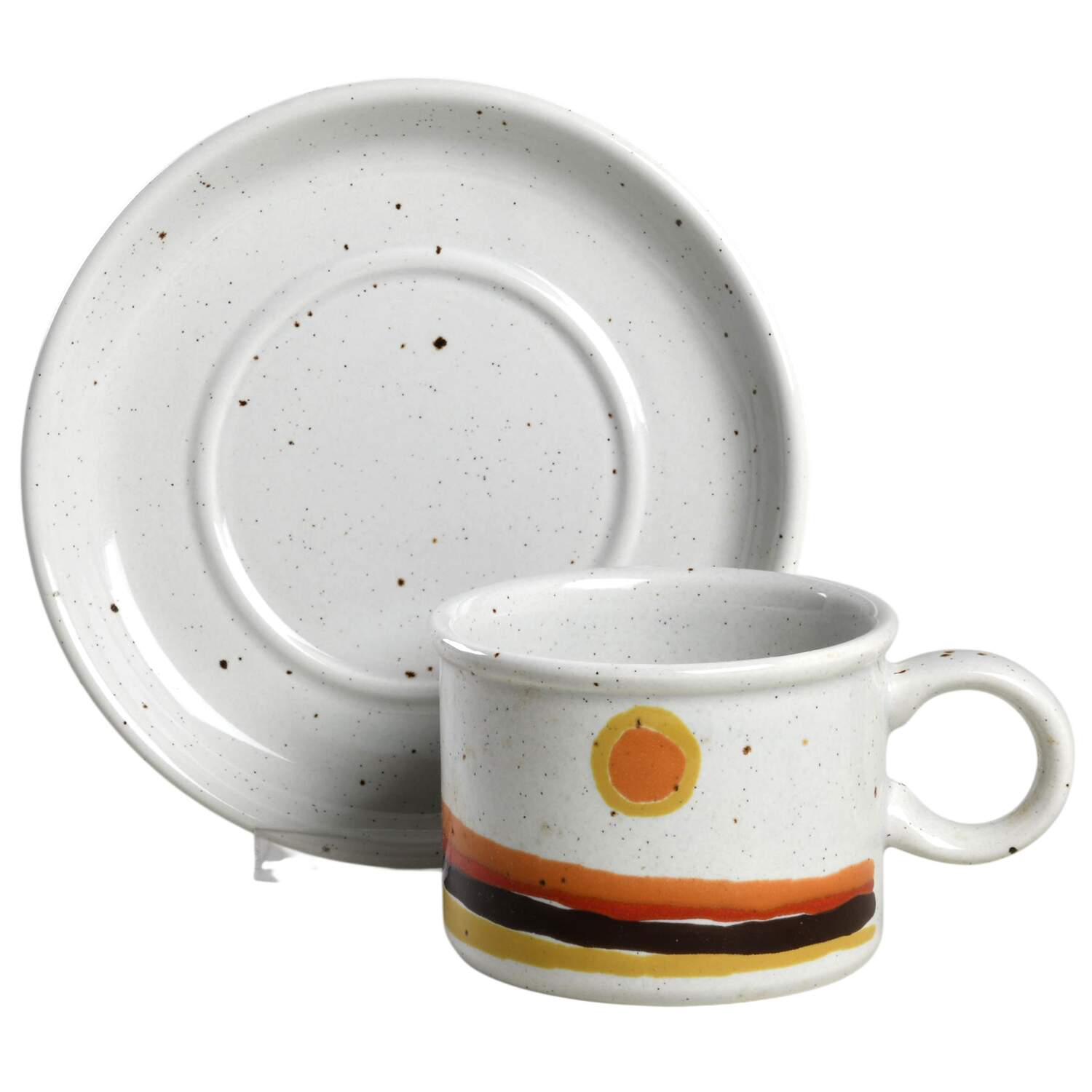 Day Flat Cup & Saucer Set by W R Midwinter Ltd-1