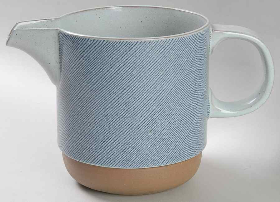 Denim Blue and Brown Pitcher by W R Midwinter Ltd-1