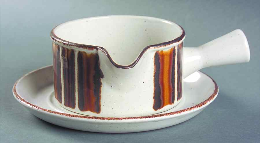 Earth Round Gravy Boat & Underplate by W R Midwinter Ltd-1