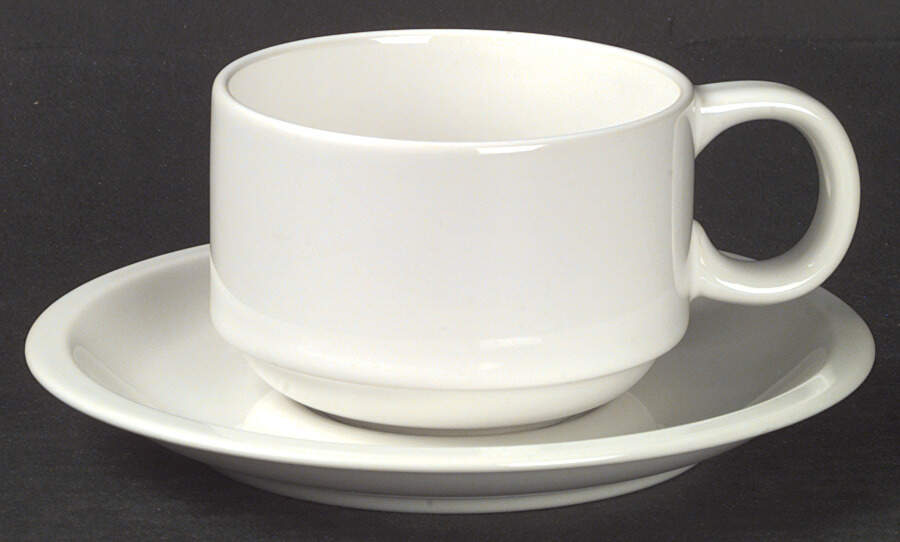 Glacier Flat Cup & Saucer Set by W R Midwinter Ltd-1