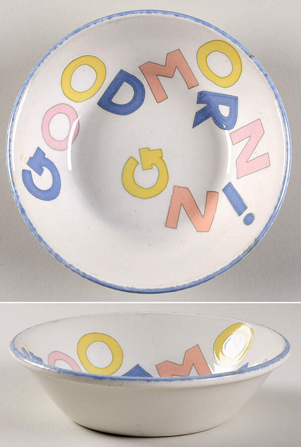 Good Morning Coupe Cereal Bowl by W R Midwinter Ltd-1