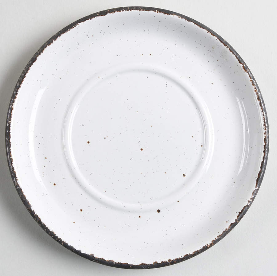 Green Leaves Saucer for Flat Cup by W R Midwinter Ltd-1