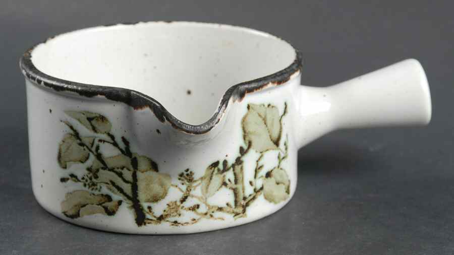 Green Leaves Gravy Boat by W R Midwinter Ltd-1