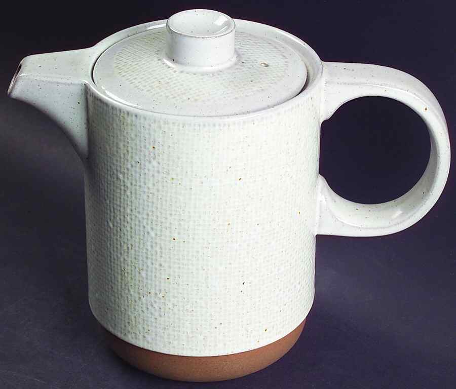 Hopsack Coffee Pot & Lid by W R Midwinter Ltd-1