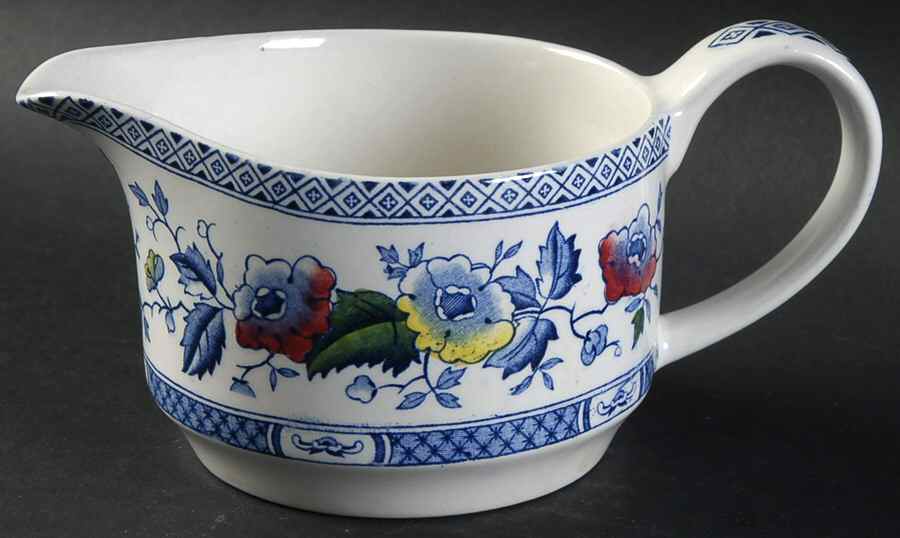 Jacobean Blue Multicolor Creamer by W R Midwinter Ltd-1