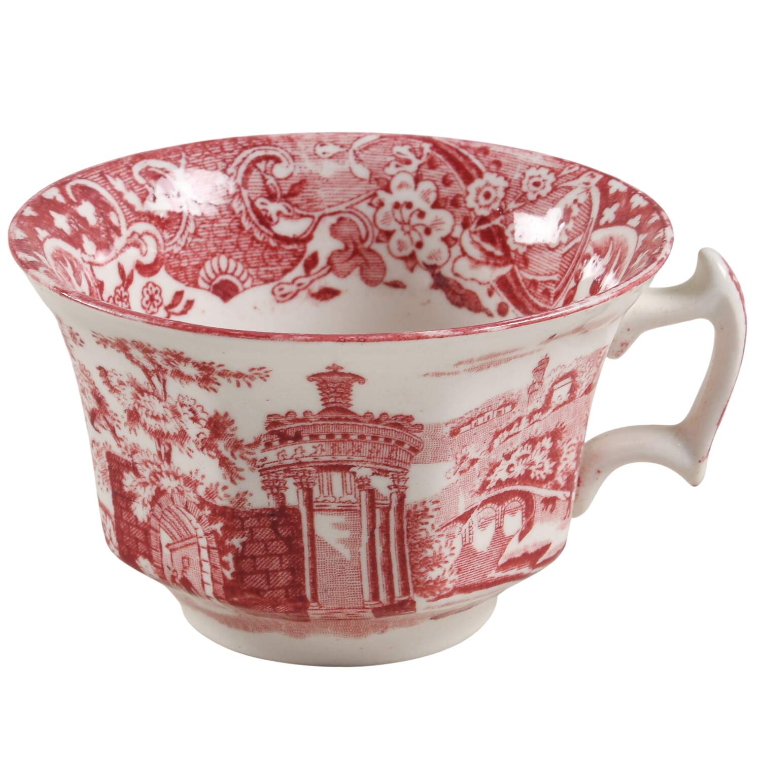 Landscape Red Flat Cup by W R Midwinter Ltd-1
