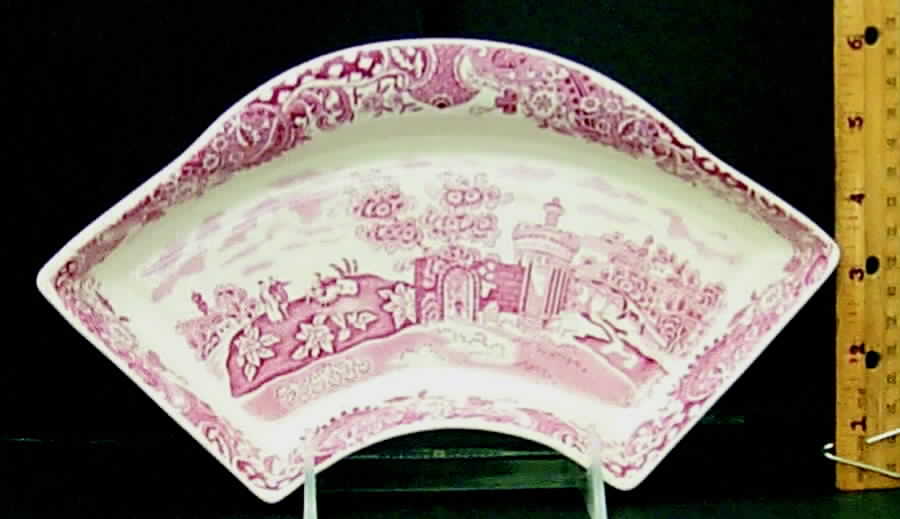 Landscape Red Lazy Susan-Side Dish by W R Midwinter Ltd-1