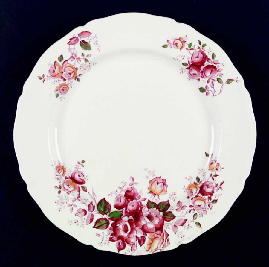 Madalyn Red Multicolor Dinner Plate by W R Midwinter Ltd-1