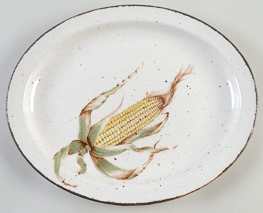 Maize 12" Oval Serving Platter by W R Midwinter Ltd-1