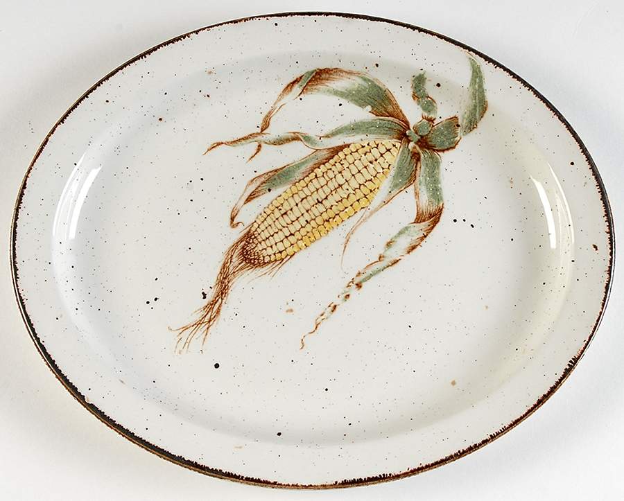 Maize 11" Oval Serving Platter by W R Midwinter Ltd-1
