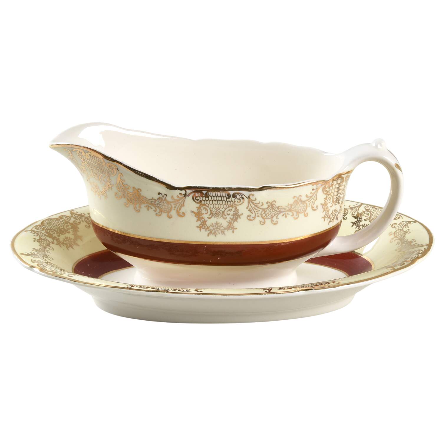 MDW6 Gravy Boat & Underplate by W R Midwinter Ltd-1