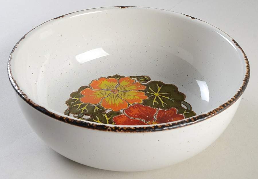 Nasturtium 9" Salad Serving Bowl by W R Midwinter Ltd-1