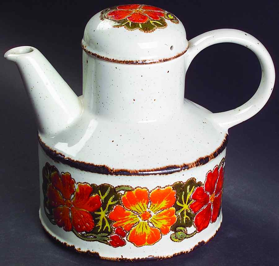Nasturtium Teapot & Lid by W R Midwinter Ltd-1