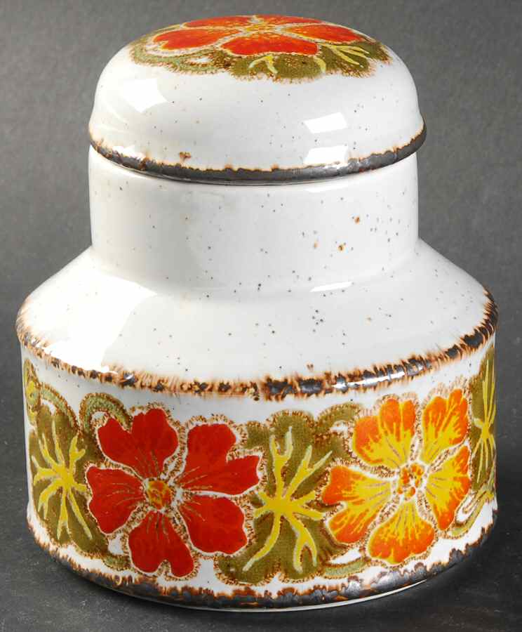 Nasturtium Sugar Bowl & Lid by W R Midwinter Ltd-1