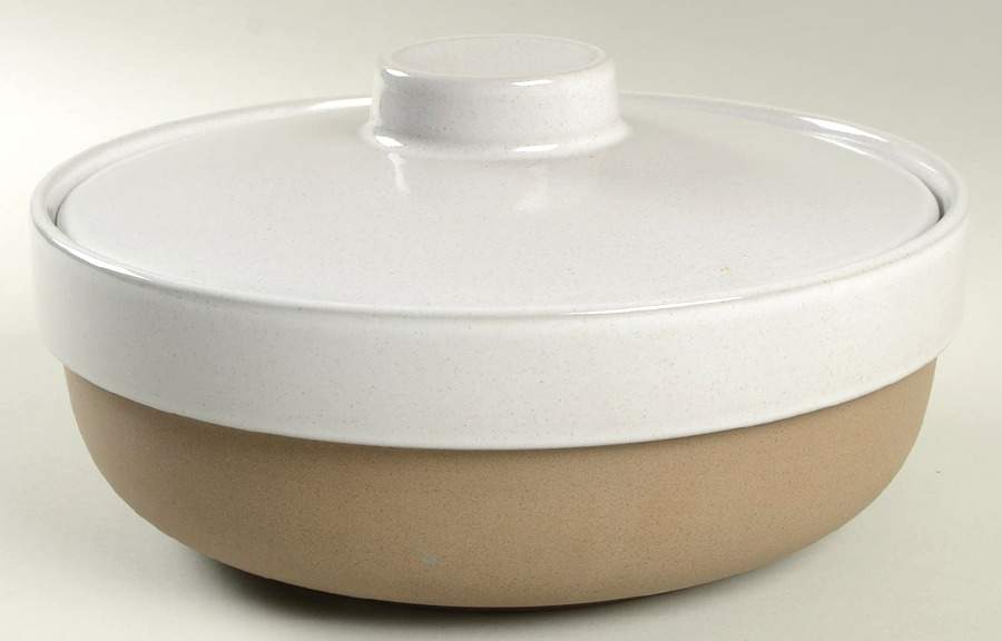 Natural 2 Qt Round Covered Casserole by W R Midwinter Ltd-1