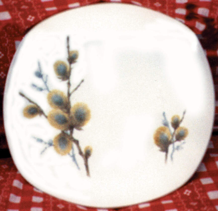 Pussy Willow Salad Plate by W R Midwinter Ltd-1