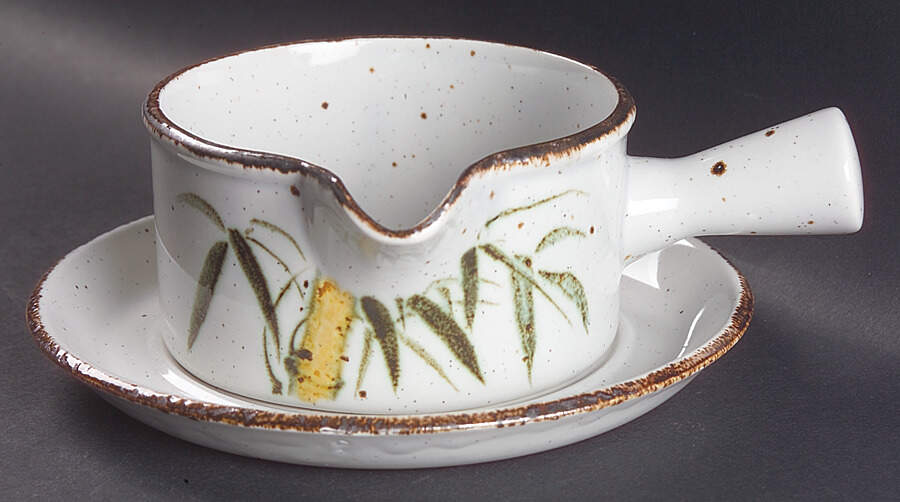 Rangoon Gravy Boat & Underplate by W R Midwinter Ltd-1