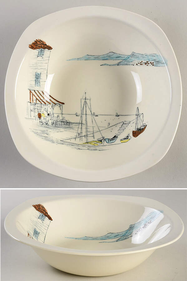 Riviera 9" Round Vegetable Bowl by W R Midwinter Ltd-1