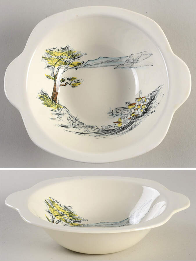 Riviera Lugged Cereal Bowl by W R Midwinter Ltd-1